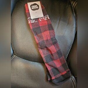 NWT‎ Plaid Coca-Cola Socks